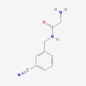 molecular formula C10H11N3O B7874013 2-Amino-N-(3-cyano-benzyl)-acetamide 