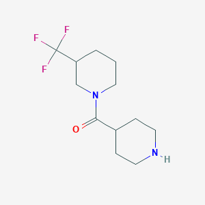 molecular formula C12H19F3N2O B7874015 Piperidin-4-yl(3-(trifluoromethyl)piperidin-1-yl)methanone 
