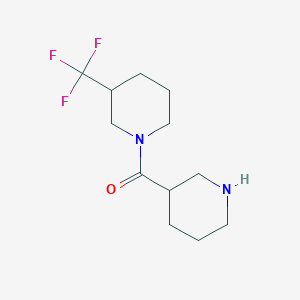 molecular formula C12H19F3N2O B7874016 Piperidin-3-yl(3-(trifluoromethyl)piperidin-1-yl)methanone 
