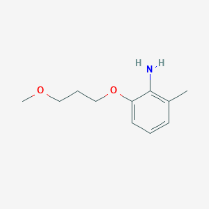molecular formula C11H17NO2 B7874031 2-(3-Methoxy-propoxy)-6-methyl-phenylamine 