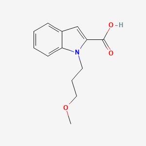 molecular formula C13H15NO3 B7874038 1-(3-Methoxypropyl)-1H-indole-2-carboxylic acid 