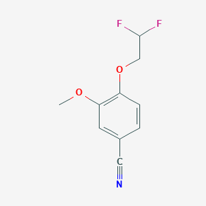molecular formula C10H9F2NO2 B7874088 4-(2,2-Difluoroethoxy)-3-methoxybenzonitrile 