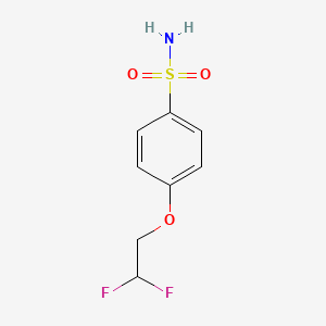 molecular formula C8H9F2NO3S B7874115 4-(2,2-Difluoroethoxy)benzenesulfonamide 