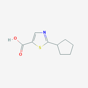 molecular formula C9H11NO2S B7874116 2-Cyclopentylthiazole-5-carboxylic acid 