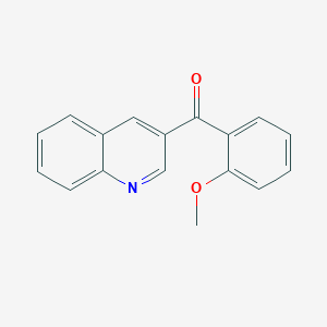 molecular formula C17H13NO2 B7874124 3-(2-Methoxybenzoyl)quinoline 