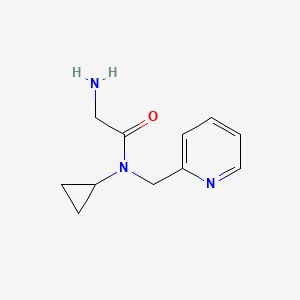 molecular formula C11H15N3O B7874144 2-Amino-N-cyclopropyl-N-pyridin-2-ylmethyl-acetamide 