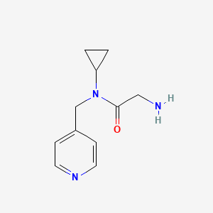 molecular formula C11H15N3O B7874149 2-Amino-N-cyclopropyl-N-pyridin-4-ylmethyl-acetamide 