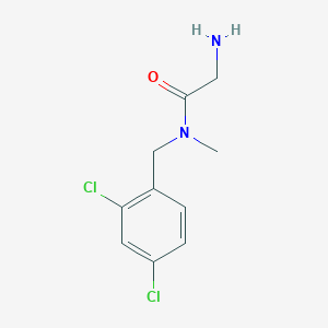 molecular formula C10H12Cl2N2O B7874155 2-Amino-N-(2,4-dichloro-benzyl)-N-methyl-acetamide 