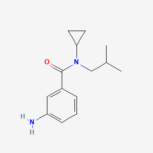 molecular formula C14H20N2O B7874156 3-amino-N-cyclopropyl-N-(2-methylpropyl)benzamide 