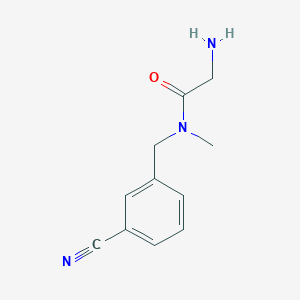 molecular formula C11H13N3O B7874170 2-Amino-N-(3-cyano-benzyl)-N-methyl-acetamide 