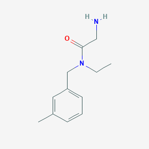 molecular formula C12H18N2O B7874181 2-Amino-N-ethyl-N-(3-methyl-benzyl)-acetamide 