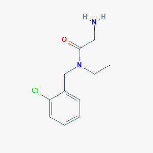 molecular formula C11H15ClN2O B7874189 2-Amino-N-(2-chloro-benzyl)-N-ethyl-acetamide 