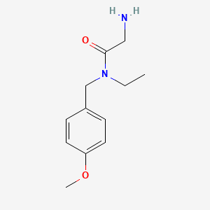molecular formula C12H18N2O2 B7874205 2-Amino-N-ethyl-N-(4-methoxy-benzyl)-acetamide 