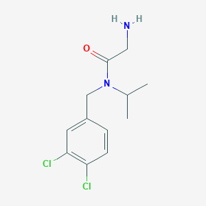 molecular formula C12H16Cl2N2O B7874211 2-Amino-N-(3,4-dichloro-benzyl)-N-isopropyl-acetamide 