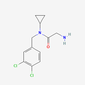 molecular formula C12H14Cl2N2O B7874221 2-Amino-N-cyclopropyl-N-(3,4-dichloro-benzyl)-acetamide 