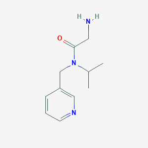molecular formula C11H17N3O B7874228 2-Amino-N-isopropyl-N-pyridin-3-ylmethyl-acetamide 