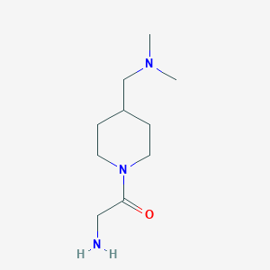 molecular formula C10H21N3O B7874241 2-Amino-1-(4-dimethylaminomethyl-piperidin-1-yl)-ethanone 