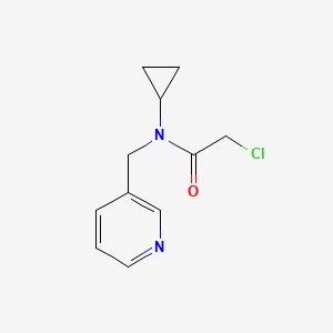 molecular formula C11H13ClN2O B7874250 2-Chloro-N-cyclopropyl-N-pyridin-3-ylmethyl-acetamide 