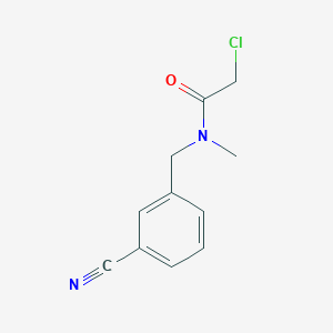 molecular formula C11H11ClN2O B7874257 2-Chloro-N-(3-cyano-benzyl)-N-methyl-acetamide 