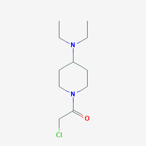 molecular formula C11H21ClN2O B7874290 2-Chloro-1-(4-(diethylamino)piperidin-1-yl)ethanone 