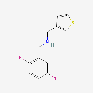 [(2,5-Difluorophenyl)methyl][(thiophen-3-YL)methyl]amine