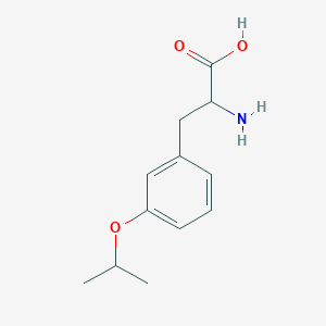 molecular formula C12H17NO3 B7874304 2-Amino-3-[3-(propan-2-yloxy)phenyl]propanoic acid 