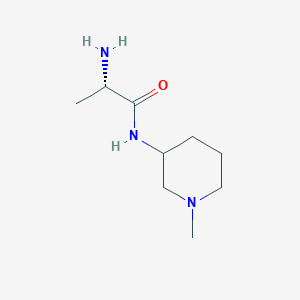 molecular formula C9H19N3O B7874334 (S)-2-Amino-N-(1-methyl-piperidin-3-yl)-propionamide 
