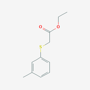 molecular formula C11H14O2S B7874347 m-Tolylsulfanyl-acetic acid ethyl ester CAS No. 14738-26-2