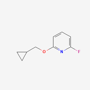molecular formula C9H10FNO B7874367 2-(Cyclopropylmethoxy)-6-fluoropyridine 