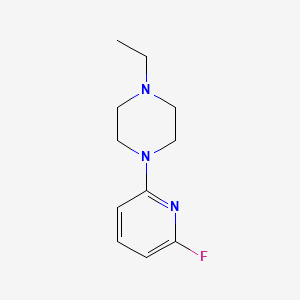 molecular formula C11H16FN3 B7874377 1-Ethyl-4-(6-fluoropyridin-2-yl)piperazine 