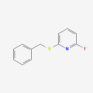 molecular formula C12H10FNS B7874382 2-(Benzylthio)-6-fluoropyridine 