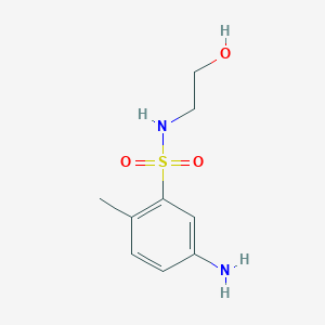 B078744 Benzenesulfonamide, 5-amino-N-(2-hydroxyethyl)-2-methyl- CAS No. 13248-55-0