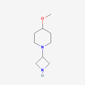 molecular formula C9H18N2O B7874402 1-(Azetidin-3-yl)-4-methoxypiperidine 