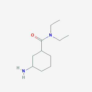 molecular formula C11H22N2O B7874431 3-amino-N,N-diethylcyclohexane-1-carboxamide 