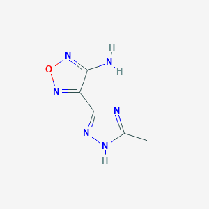 4-(5-Methyl-1,2,4-triazol-3-yl)furazan-3-amine
