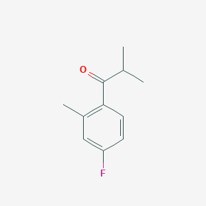 molecular formula C11H13FO B7874448 2,2'-Dimethyl-4'-fluoropropiophenone 