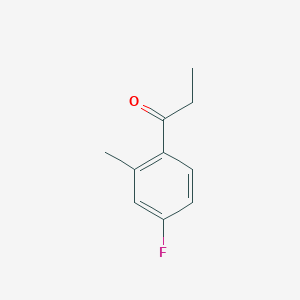 molecular formula C10H11FO B7874456 4'-Fluoro-2'-methylpropiophenone CAS No. 575-68-8