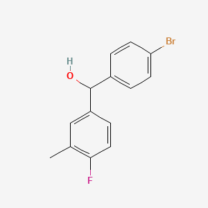 (4-Bromophenyl)(4-fluoro-3-methylphenyl)methanol
