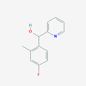 molecular formula C13H12FNO B7874479 4-Fluoro-2-methylphenyl-(2-pyridyl)methanol 