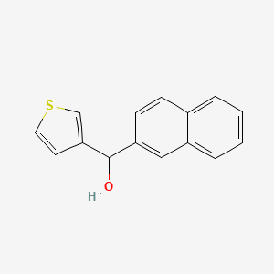molecular formula C15H12OS B7874533 萘-2-基（噻吩-3-基）甲醇 