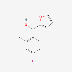 molecular formula C12H11FO2 B7874542 4-Fluoro-2-methylphenyl-(2-furyl)methanol 