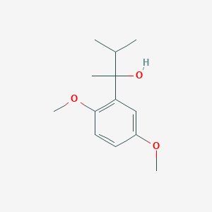molecular formula C13H20O3 B7874545 2-(2,5-Dimethoxyphenyl)-3-methyl-butan-2-ol 