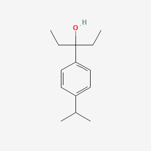 molecular formula C14H22O B7874551 3-(4-iso-Propylphenyl)-3-pentanol 