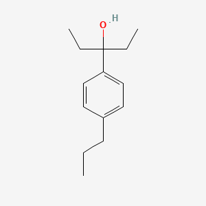 molecular formula C14H22O B7874556 3-(4-n-Propylphenyl)-3-pentanol 