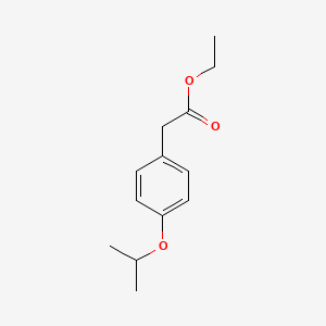 molecular formula C13H18O3 B7874563 Ethyl {4-[(propan-2-yl)oxy]phenyl}acetate CAS No. 15560-72-2
