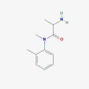 molecular formula C11H16N2O B7874610 2-amino-N-methyl-N-(2-methylphenyl)propanamide 