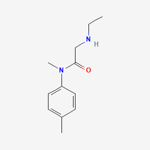 molecular formula C12H18N2O B7874613 2-(Ethylamino)-N-methyl-N-(p-tolyl)acetamide 