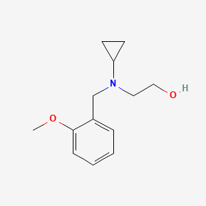 molecular formula C13H19NO2 B7874674 2-[Cyclopropyl-(2-methoxy-benzyl)-amino]-ethanol 