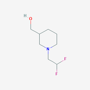 molecular formula C8H15F2NO B7874680 (1-(2,2-Difluoroethyl)piperidin-3-yl)methanol 