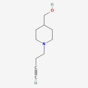 molecular formula C10H17NO B7874689 (1-(But-3-yn-1-yl)piperidin-4-yl)methanol 